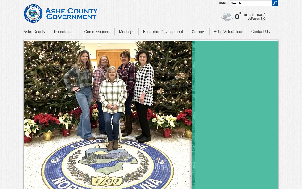Ashe County Register of Deeds property records page