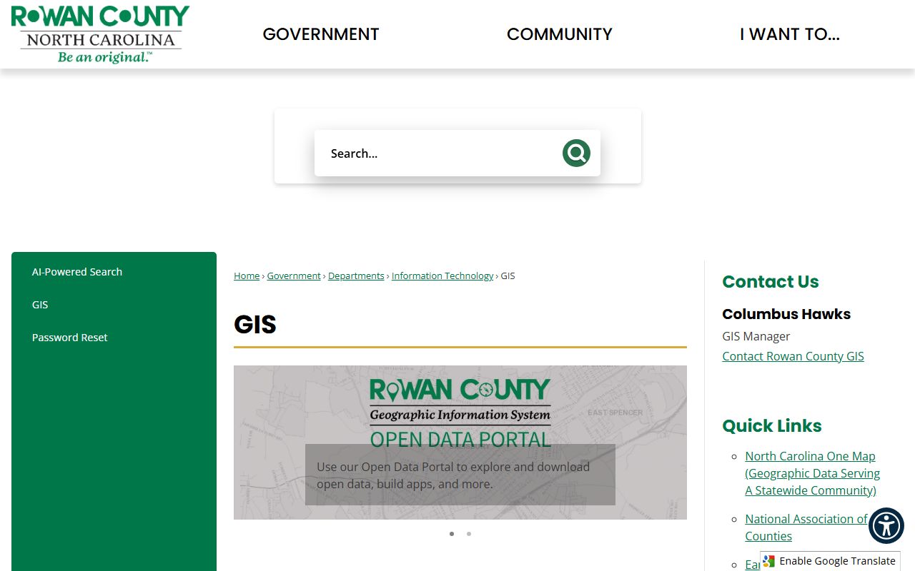 Rowan County GIS and Register of Deeds property records resources for eastern Kannapolis